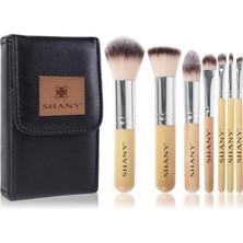 Odea Shany I Love Bamboo - 7 Parça Petite Pro Bambu Fırça Seti, Taşıma Çantalı