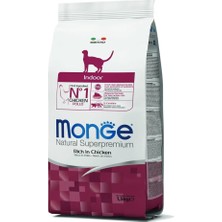 Odea Monge Natural Superpremium Indoor Rich In Chicken, Tavuk Bazlı Evcil Kedi Maması, Lif Bakımından Zengin, Renklendirici ve Koruyucu Madde Içermez 1,5 kg