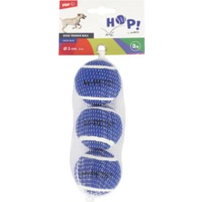 Odea M-Pets Hop Tennis Topu Mavi 6,4cm 3'lü Set