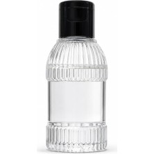 Odea 50 Adet 50 ml Boş Plastik Şişe YM23 Siyah Kapak
