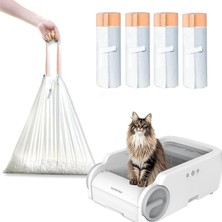 Odea Haustier BLW02 Otomatik Kedi Tuvaleti Büzgülü 4X15 Adet Çöp Poşeti,