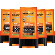 Odea L’oréal Paris Men Expert 5'li Hydra Energetic Taurin Içeren Duş Jeli Seti (5 x 300 Ml)