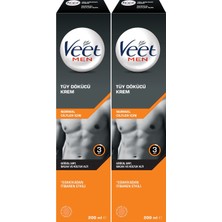 Odea Veet Men Tüy Dökücü Krem Erkeklere Özel, (2 x 200 Ml)