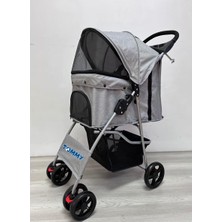 Odea Tommy Evcil Hayvan Arabası Gri 80.5 * 45.5 * 101 Max 15KG