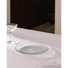 Odea Aster Servis Tabağı - Şeffaf - 28 cm