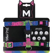 Odea M-Pets Urban Style Lava Active Köpek Göğüs Tasması (M)