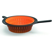 Odea Fiskars Süzgeç, Ø 26 Cm, Plastik/silikon, Fonksiyonel Şekil, Siyah/turuncu, 1027304