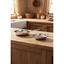 Odea Bernardo Macro 2 Parça Çelik Tava Seti (20 Cm- 24 Cm)