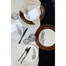 Odea Keramika Dream & Cherrs Nordic Pasta Tabağı 22 cm 4 Parça 22729-30