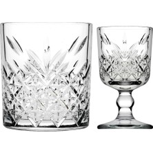 Odea Pasabahce 14 Parça Tımeless Set - 8 Su/meşrubat Bardağı ve 6 Ayaklı Kadeh Kahve Yanı Su/şerbet/likör Bardağı PB8X52790-6X51718