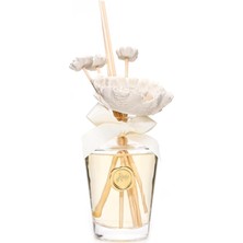Odea Missi 130 ml Ekru Çiçek Seramik Taş Bambu Çubuklu Black Vanilya Oda Kokusu