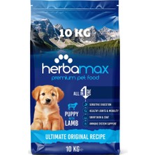 Odea Herbamax Puppy Kuru Köpek Maması, Kuzu Etli ve Pirinçli, Yavru Köpek, Yüksek Proteinli, Tüm Irklar Için, 10KG