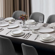 Odea Evalıza Stripe Platin 30 Parça Yemek Takımı, 6 Kişilik