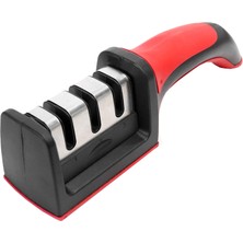 Odea Major Fish Manuel Bıçak Bileyici, Mutfak Bıçağı, 3 Kademeli Bileyici, Kaba Bileme ve Ince Bileme Için, Tungsten ve Seramik