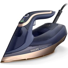 Odea Philips Azur 8000 Serisi Buharlı Ütü - 85 G/dk Sürekli Buhar, 260G Turbo Şok Buhar, 3000 W, Optimaltemp Teknolojisi, Steamglide Elite Taban, Koyu Mavi (DST8050/20)