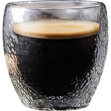 Odea Çift Cidarlı Buzlu Tasarım Kahve, Latte, Su Bardağı, 250 Ml, Cam Bardak, 1 Adet - 12220