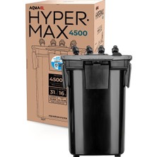 Odea Aquael Filtre Hypermax 4500 Bt – Su Altı Dünyasını Kontrol Edin | Tatlı Su Akvaryumları Için Dış Filtre 200 – 1500 L | 4500 L/saat | 18 – 36 W