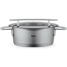 Odea Fissler Phi Collection Kızartma Tavası (20 Cm, 2,3 L), Cam Kapaklı, Paslanmaz Çelik, Indüksiyonlu Ocaklara Uygun, Enerji Tasarruflu, Bulaşık Makinesinde Yıkanabilir, Üstün Kalite, Almanya'da