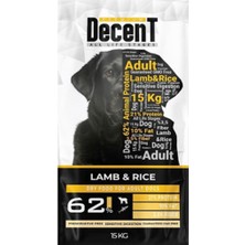 Odea Decent Premium Kuzulu ve Pirinçli Yetişkin Köpek Maması 15 kg