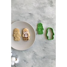 Odea Cestopieno Yeşil Noel Baba Hamur Şekillendirici/dede Kurabiye Kalıbı/seramik Kalıbı / 5x8 cm