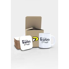 Odea Postermanya Best Teacher Baskılı Kupa Bardak Seti Mug (Öğretmenler Günü Hediyesi, Öğretmene Hediye)