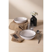 Odea Keramika Krem Ephesus Yemek/salata Tabağı 20 cm 2 Adet 23381