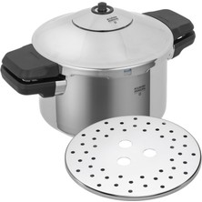Odea Kuhn Rıkon 3016 Düdüklü Tencere/düdüklü Tencere Duromatıc Inox Yan Sap Modeli, Indüksiyon, Paslanmaz Çelik, Gümüş, 4 Litre/24 cm