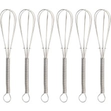Odea 6'lı Çırpıcı Şeklinde Çay Kaşığı Seti, Paslanmaz Çelik, Metalik, 12 Cm, Bulaşık Makinesinde Yıkanamaz