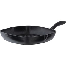 Odea Madame Coco Titanium Professional Izgara Tava, Siyah, 28 cm