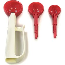 Odea Tupperware Porsiyonlayıcı Porsiyon Türü Beyaz Pastel Kırmızı Ölçüm Kaşığı Kaşık 37743