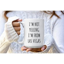 Odea Print Dore Bağırmıyorum Las Vegas'lıyım Kupa - Las Vegas Kahve Kupaları - Ingilizce Kupa Bardağı