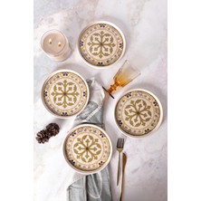 Odea Keramika Timeless Brown Stackable Pasta Tabağı 21 cm 4 Adet 21972