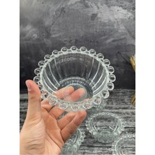 Odea Yzhome 6 Lı Boncuklu Cam Kase Kahvaltılık Tabak 12CM