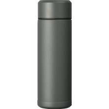 Odea Kyocera Yalıtımlı Ince Içecek Şişesi, Seramik Iç Kaplamalı, 12 Saat Sıcak, 24 Saat Soğuk, Bpa Içermez, Kolay Temizlenir, Sızdırmaz, 180 Ml, Koyu Gri, MB-06S-GY Slım