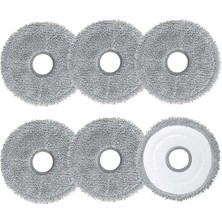 Odea Qrevo S/qrevo Maxv/qrevo Pro/qrevo C/qrevo L/qrevo Curv/qrevo Master/qrevo Maxv/qrevo Plus/qrevo Slim Roborock ile Uyumlu Mikrofiber Mop Bez Yedek Paspas Seti-6 Adet