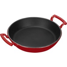 Odea Lava Döküm Yuvarlak Sahan Döküm Demir Yekpare Çift Kulplu ÇAP(Ø)24CM. Kırmızı