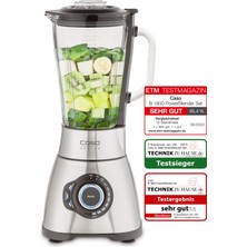 Odea Caso B 1800 Powerblender Seti - Blender, 28.000 Devir/dakika, Cam Kap 1,75 L, Içecek Şişesi ve Doğrayıcı Dahil, Mikser Test Birincisi, Çok Iyi, Paslanmaz Çelik