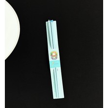 Odea Kedi Figürlü Metal Chopstick (Mavi)