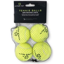 Odea Hyper Pet Tenis Köpek Oyun Topu Yeşil 4'lü Paket (Orta Boy)