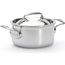 Odea De Buyer 3742.16 Kızartma Tenceresi Kapaklı, Paslanmaz Çelik, Gümüş, 26,2 x 23,6 x 16,2 cm