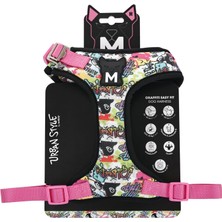 Odea M-Pets Urban Style Graffiti Easy Fit Köpek Göğüs Tasması (M)