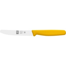 Odea Icel Meyve Sebze Soyma Bıçağı Paslanmaz Çelik (Sarı, 11 cm Tırtıklı)