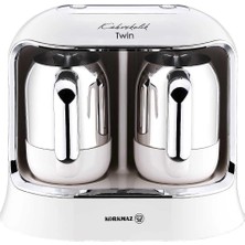 Odea Korkmaz A861-08 Kahvekolik Twin Kahve Makinesi Vanilya/krom