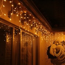 Odea Obev 8 Fonksiyonlu Dekoratif Saçak LED Sarkıt Perde LED Eklenebilir LED Süsleme LED Peri LED Işık Ledli Işık Yılbaşı LED Yılbaşı Işık Yılbaşı Süsü (4 Metre)