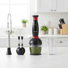 Odea Homend Handmaid 1967H Blender Set Siyah Kırmızı