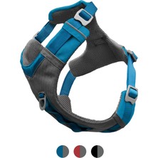 Odea Kurgo Journey Air Köpek Koşum Takımı, Dolgulu Göğüs Kısmı ve Tutma Saplı, 23-34 kg Arası Köpekler Için, Beden L, Mavi/gri