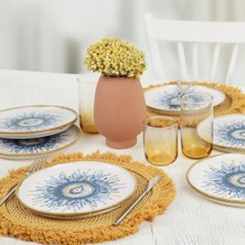Odea Keramika Hydra Nordic Pasta Tabağı 22 cm 6 Adet 21352