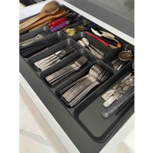 Odea Almıtal 75X49 Cm.12 Gözlü Antrasit Çekmece Içi Kaşıklık (70 * 40 Cm'e Kadar Kesebilirsiniz)