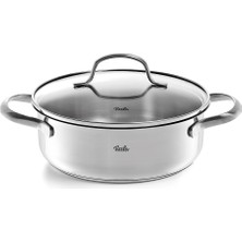 Odea Fissler San Francisco/paslanmaz Çelik Kızartma Tenceresi (1,2 L - Ø 16 Cm) Cam Kapaklı Kızartma Tenceresi, Dökme Kenarı, Enerji Tasarruflu - Indüksiyonlu