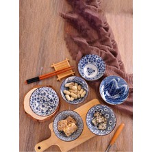 Odea Mukko Home 6'lı Desenli Porselen Kase Seti 320 Ml, Çorbalık, Kahvaltılık, Atıştırmalık Kase Hediyelik Kutulu,çok Renkli, FAN08